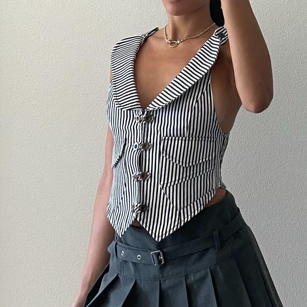 Nautical Striped Corset L